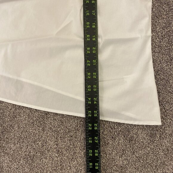 Express Women's Poplin Striped Collar One Shoulder Draped Top Size XL - NWT $68 - Picture 12 of 16